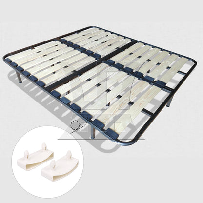 BQLZR 30 Pieces Plastic Bed Slat Single End Caps Holders Inner Length 55mm Parts