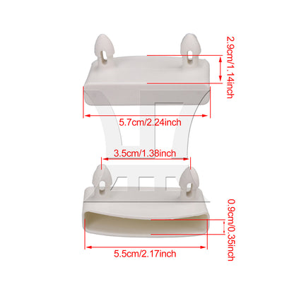 BQLZR 30 Pieces Plastic Bed Slat Single End Caps Holders Inner Length 55mm Parts
