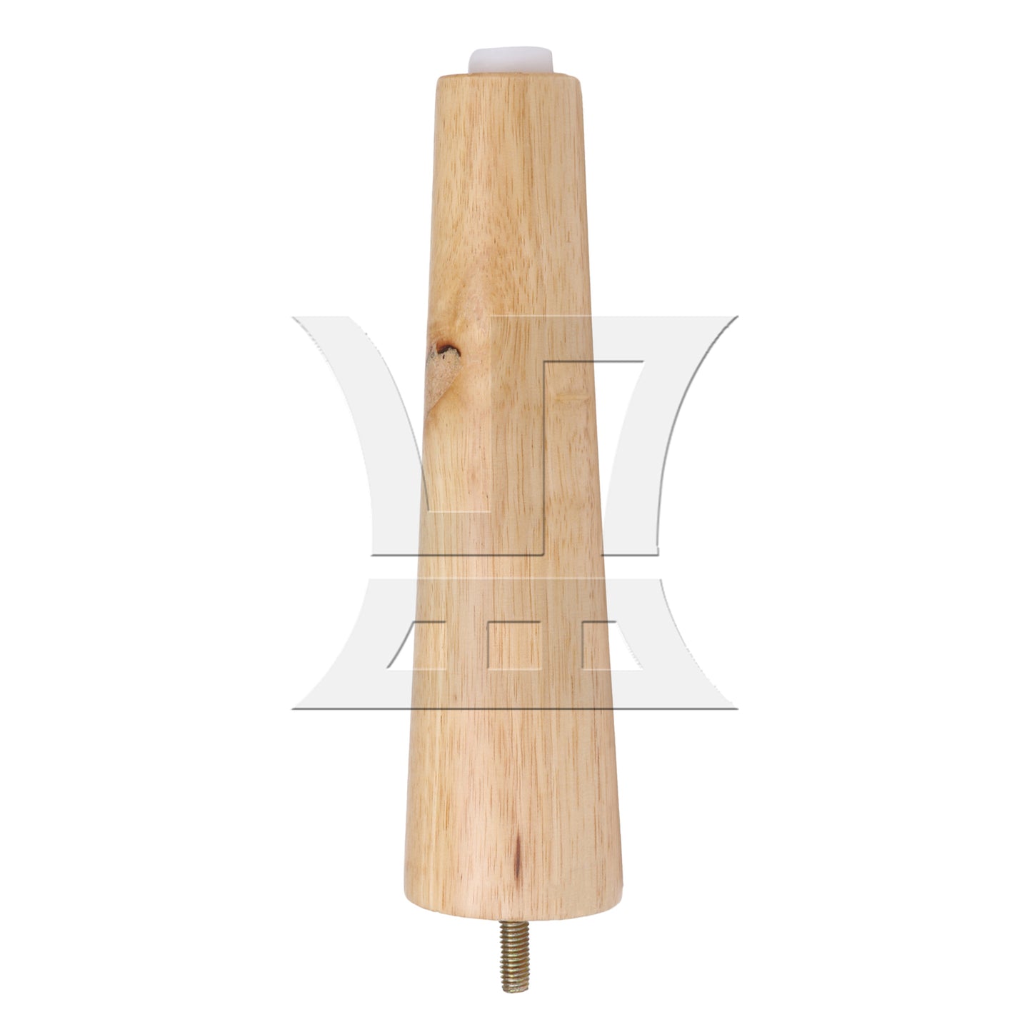 BQLZR Wooden Color 20cm Wooden Furniture Cone Legs with 24mm M8 Screw for Sofa