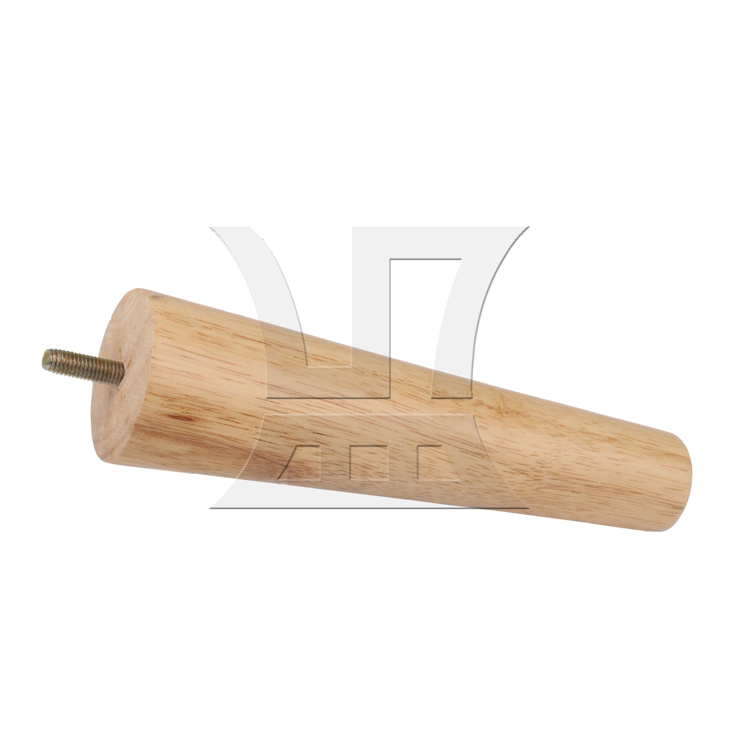 BQLZR Wooden Color 20cm Wooden Furniture Cone Legs with 24mm M8 Screw for Sofa