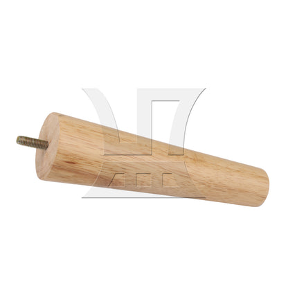 BQLZR Wooden Color 20cm Wooden Furniture Cone Legs with 24mm M8 Screw for Sofa