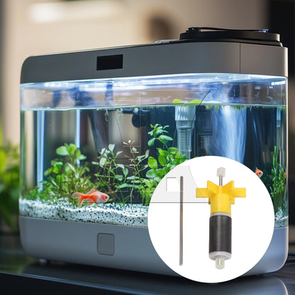 BQLZR Plastic 16mm Replacement Filter Impeller Submersible Pump Rotor Yellow