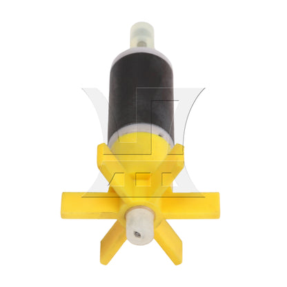 BQLZR Plastic 16mm Replacement Filter Impeller Submersible Pump Rotor Yellow