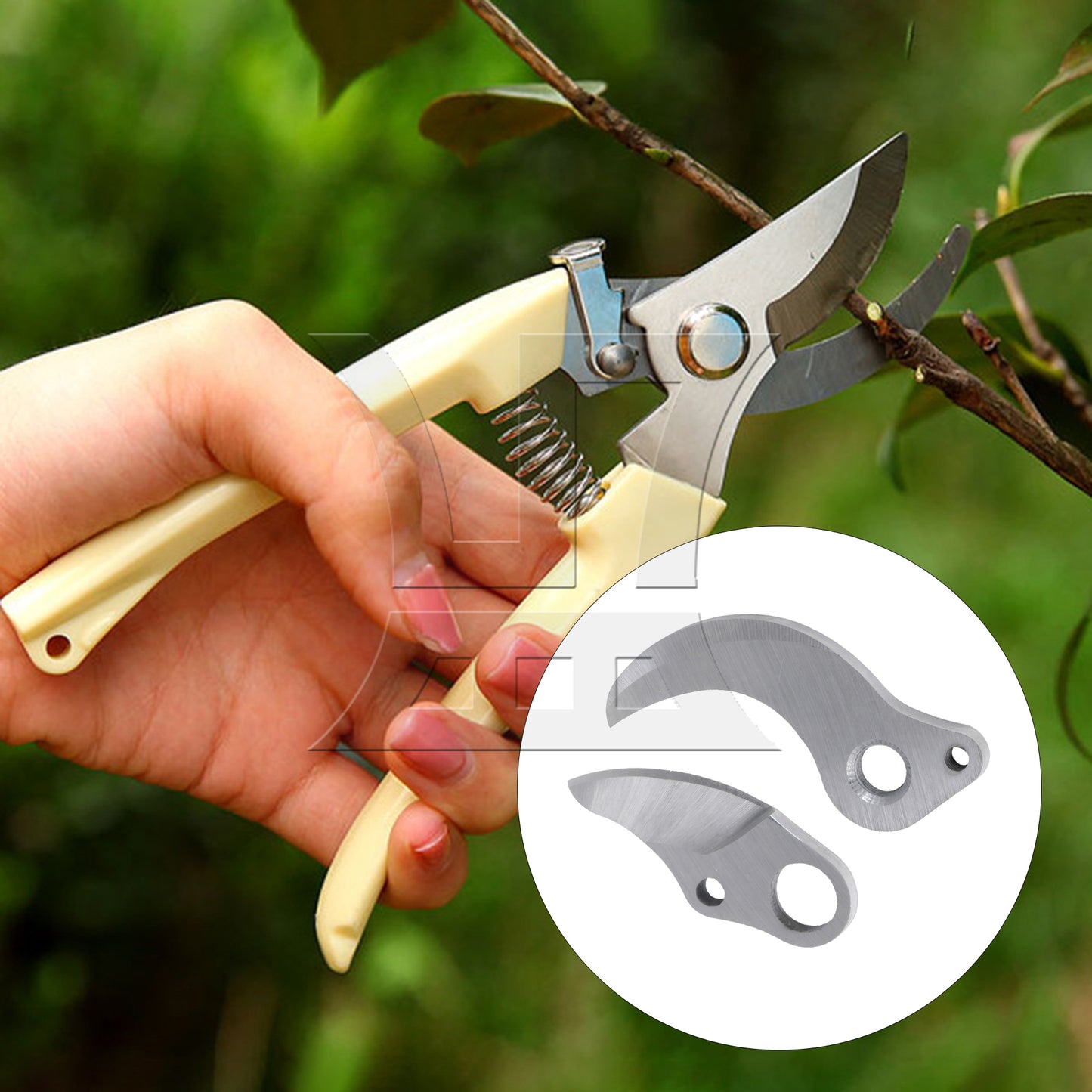 BQLZR 2 Pieces High Carbon Steel Cordless Electric Pruning Tool Accessories