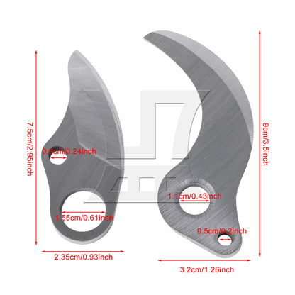 BQLZR 2 Pieces High Carbon Steel Cordless Electric Pruning Tool Accessories