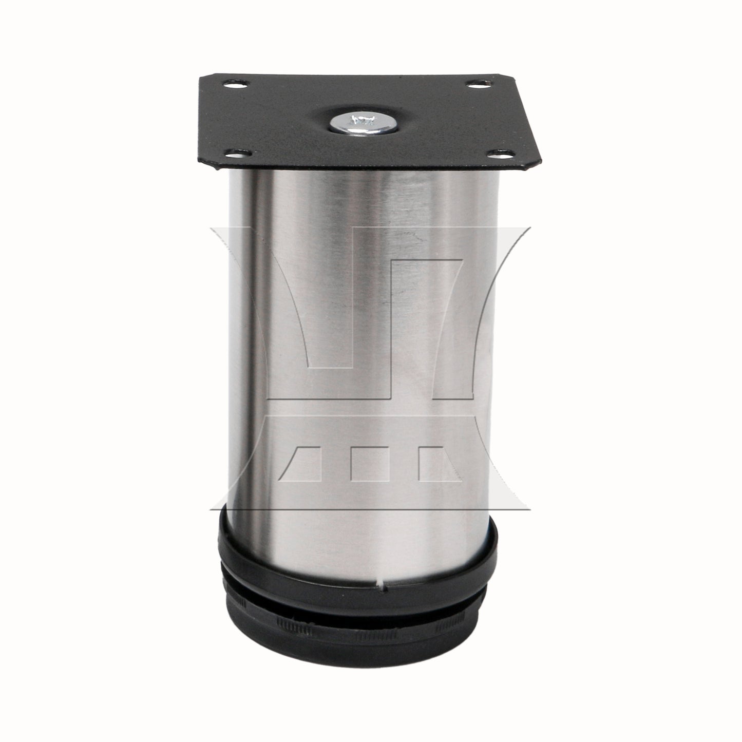 BQLZR Stainless Steel Adjustable Cabinet Feet Round Furniture Leg 1.97"x 3.94"