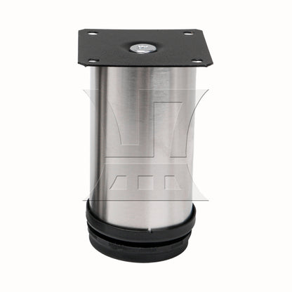 BQLZR Stainless Steel Adjustable Cabinet Feet Round Furniture Leg 1.97"x 3.94"