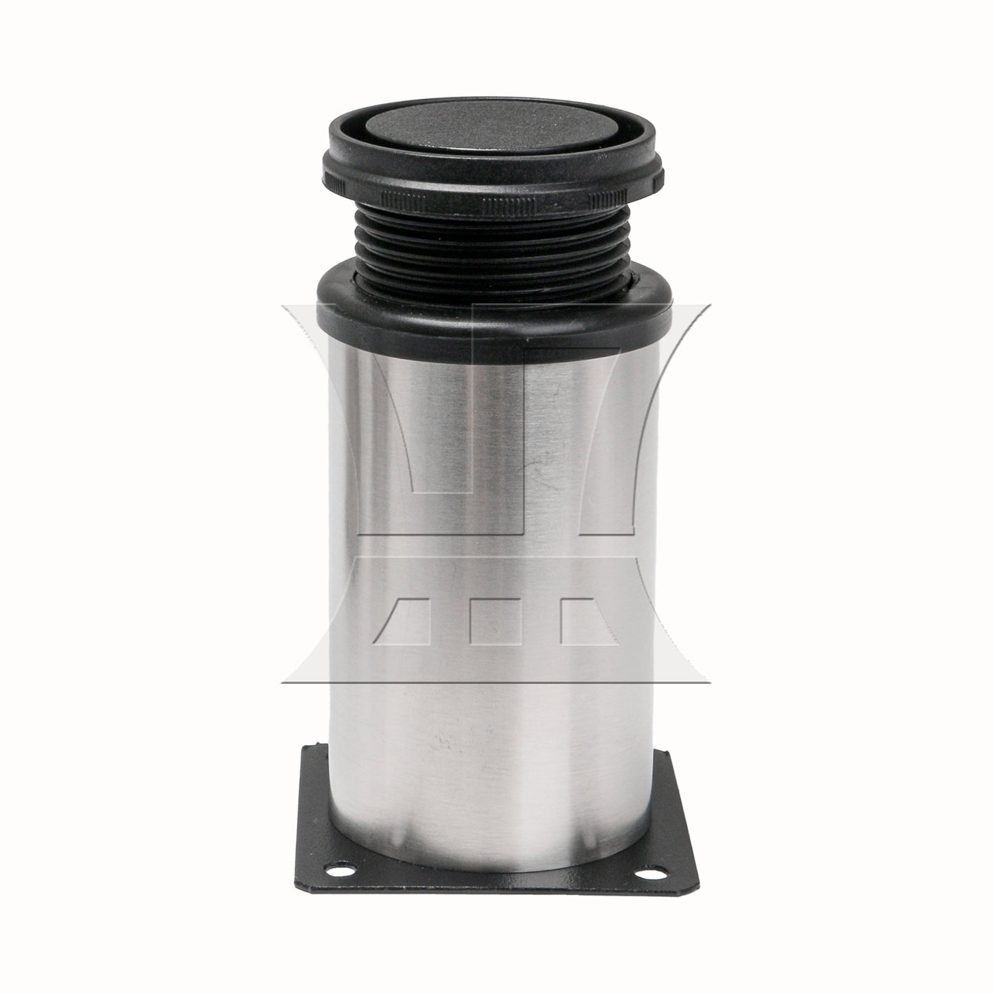 BQLZR Stainless Steel Adjustable Cabinet Feet Round Furniture Leg 1.97"x 3.94"
