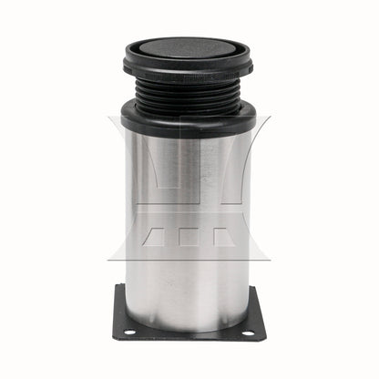 BQLZR Stainless Steel Adjustable Cabinet Feet Round Furniture Leg 1.97"x 3.94"