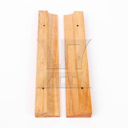 BQLZR 4Pieces Wood Wine Glass Holder Rack 10.83x1.77" with Screw for Home Restaurant