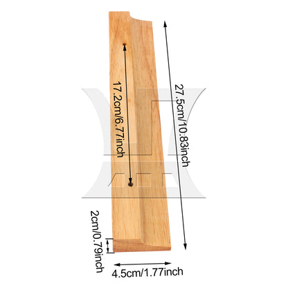 BQLZR 4Pieces Wood Wine Glass Holder Rack 10.83x1.77" with Screw for Home Restaurant