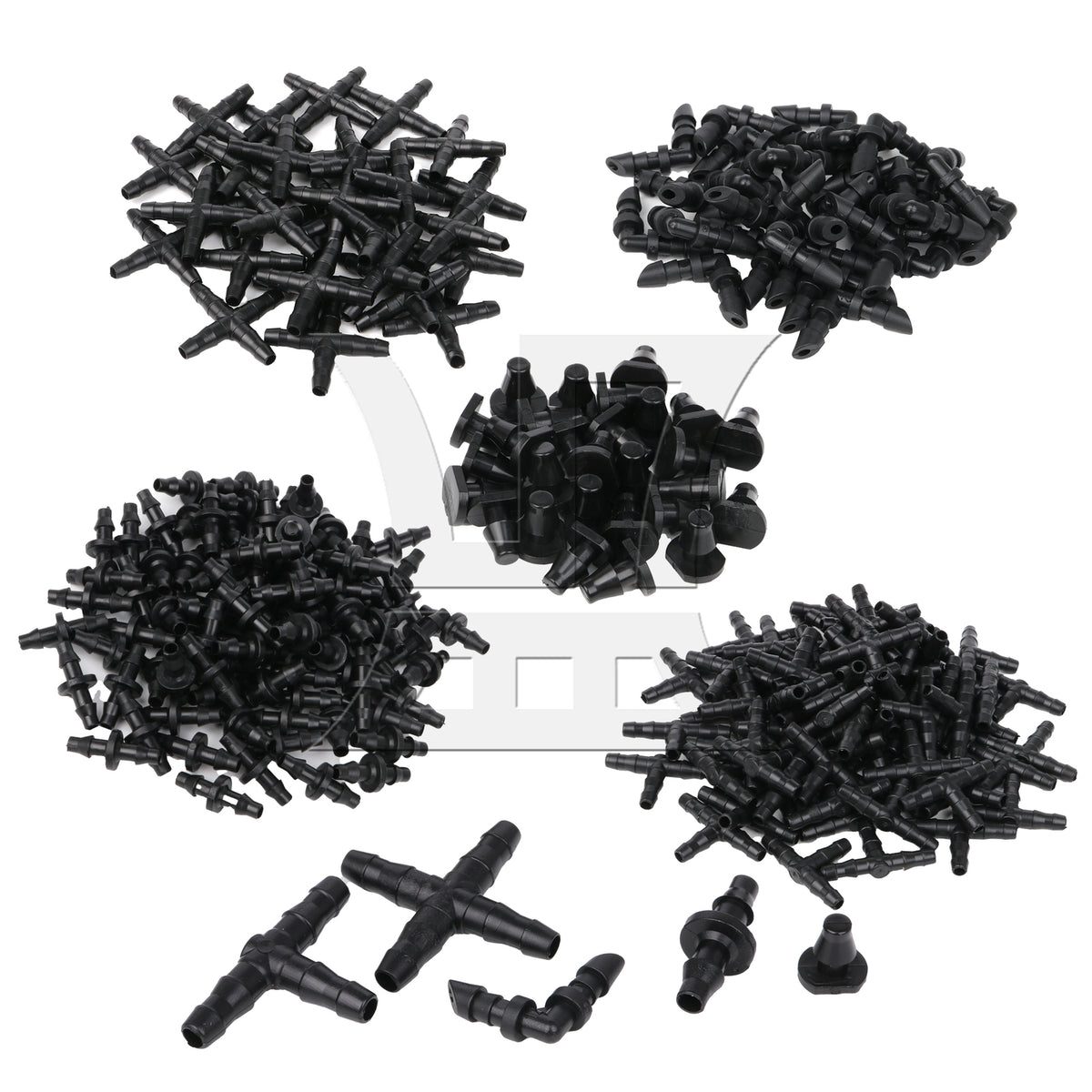 BQLZR 250Pieces Micro Drip Irrigation Kit Automatic Plant Watering System for 1/4"