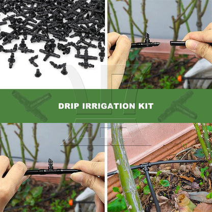 BQLZR 250Pieces Micro Drip Irrigation Kit Automatic Plant Watering System for 1/4"