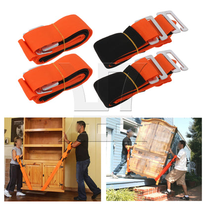 BQLZR  Professional Shoulder Lifting Straps for Furniture Orange and Black