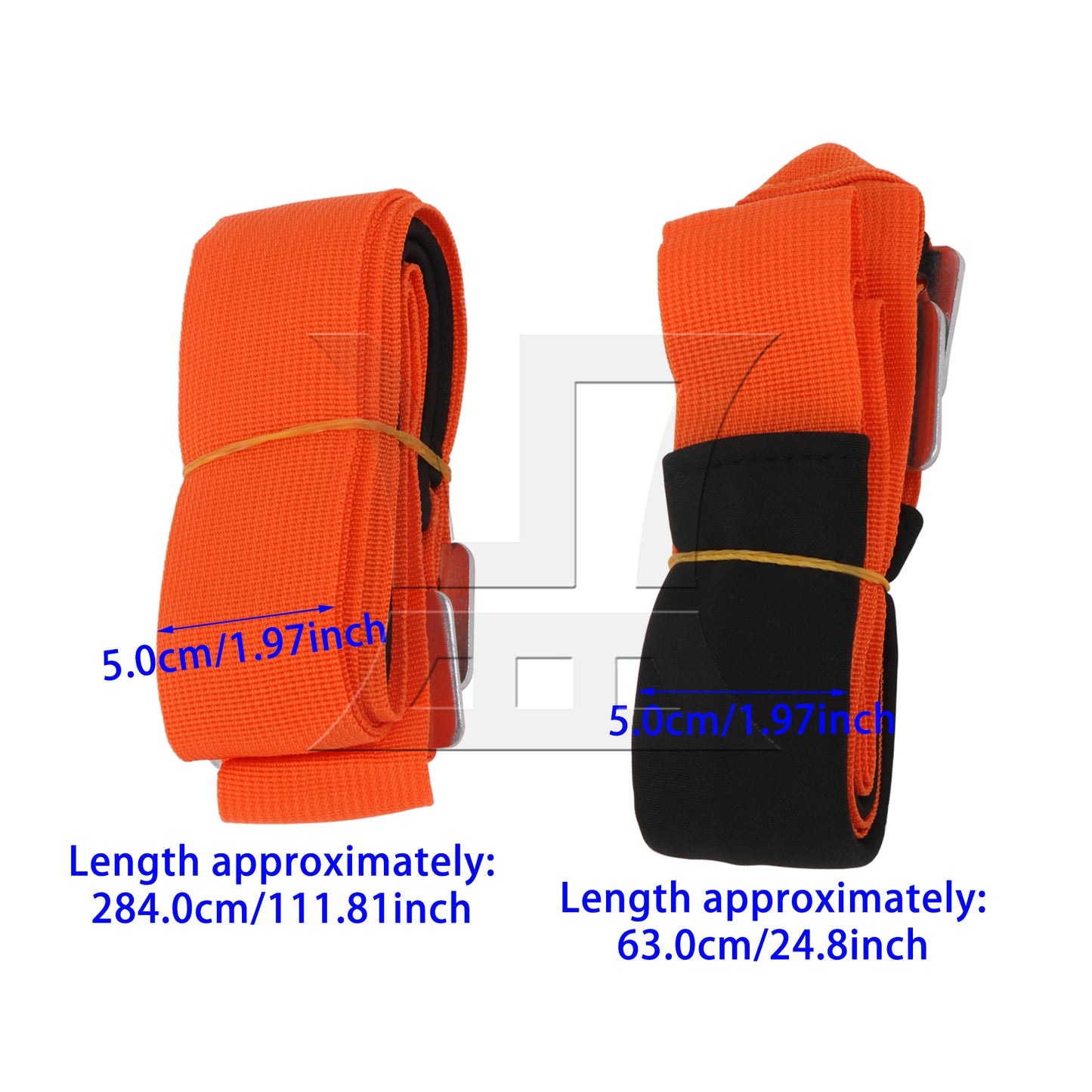 BQLZR  Professional Shoulder Lifting Straps for Furniture Orange and Black