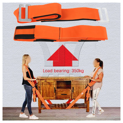 BQLZR  Professional Shoulder Lifting Straps for Furniture Orange and Black