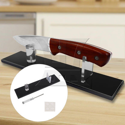 BQLZR Acrylic Display Stand Collection Holder for Home Decoration with Black Base