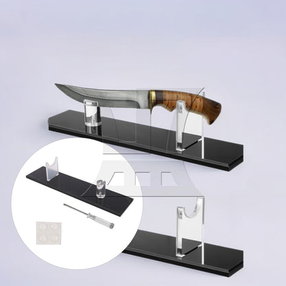 BQLZR Acrylic Display Stand Collection Holder for Home Decoration with Black Base