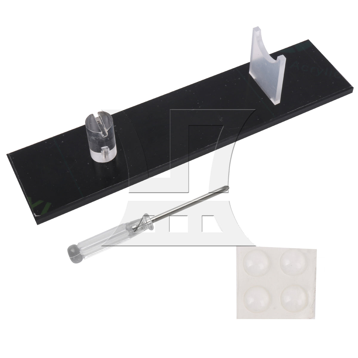 BQLZR Acrylic Display Stand Collection Holder for Home Decoration with Black Base