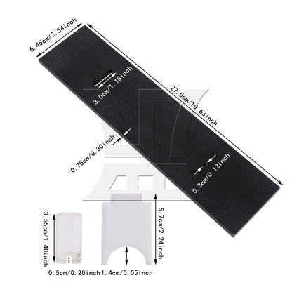 BQLZR Acrylic Display Stand Collection Holder for Home Decoration with Black Base
