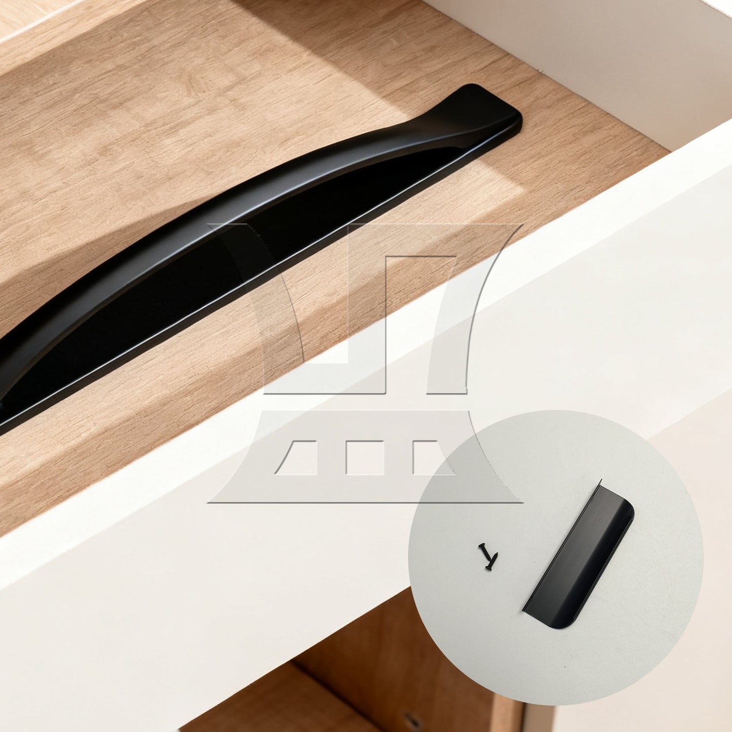 BQLZR Cabinet Pulls Kitchen Hardware 120mm Length 96mm Center to Center