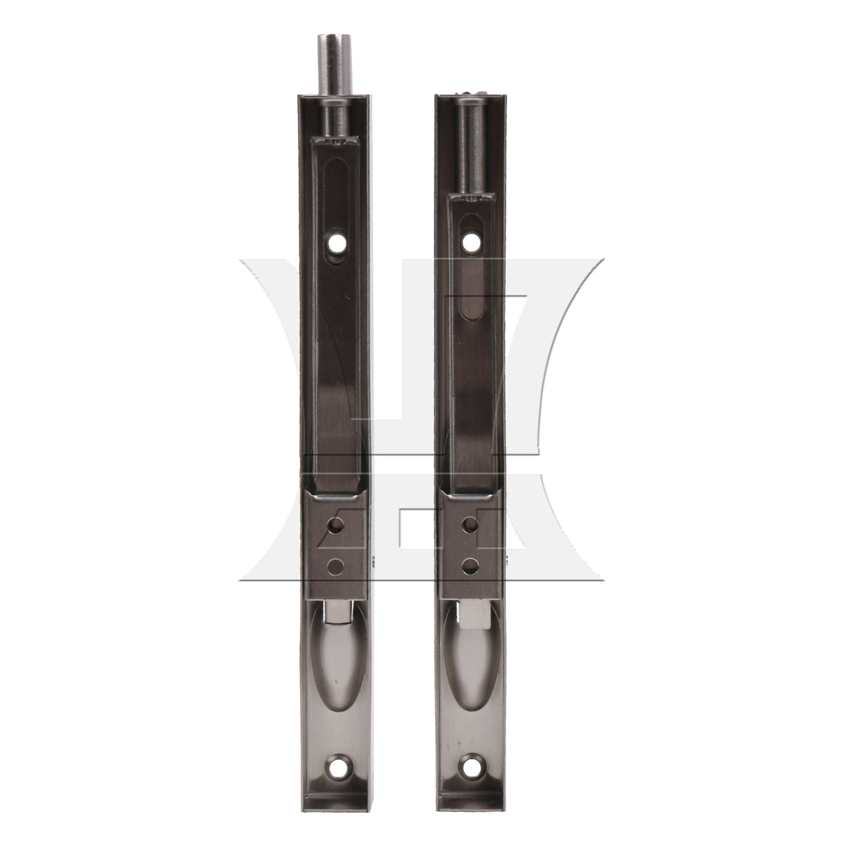 BQLZR 2Pieces Stainless Steel Flush Latch Bolts for Door 8 Inch Silver