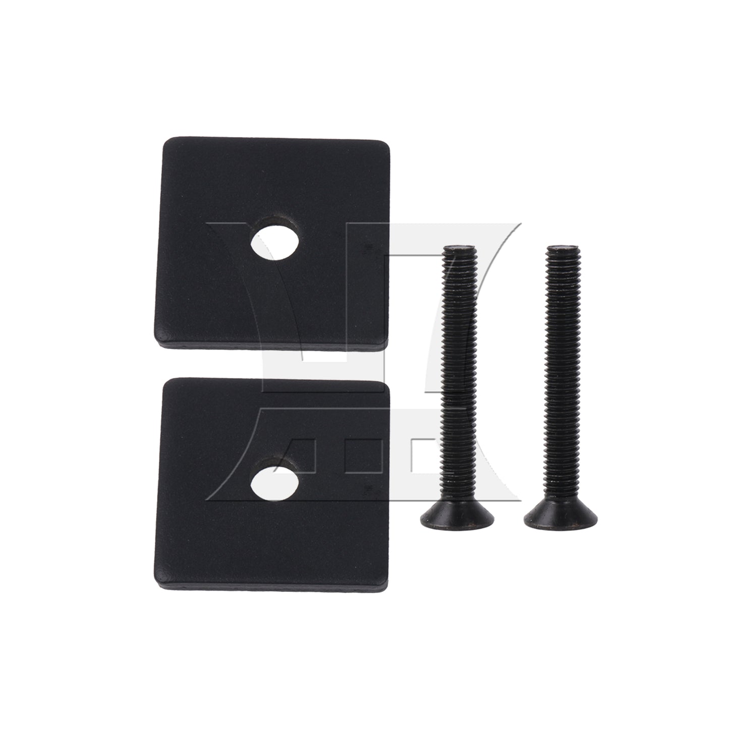 BQLZR Black 12 Inch Sliding Barn Door Gate Square Handle Set with Hex Wrench & Screw