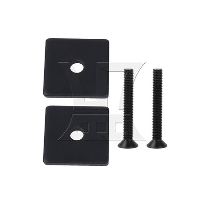 BQLZR Black 12 Inch Sliding Barn Door Gate Square Handle Set with Hex Wrench & Screw