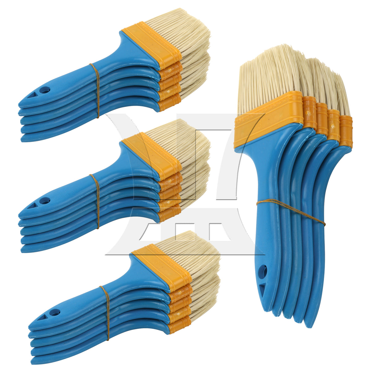 BQLZR Painting Brush for Cabinet Home Improvement w/ Blue Plastic Handle 3"