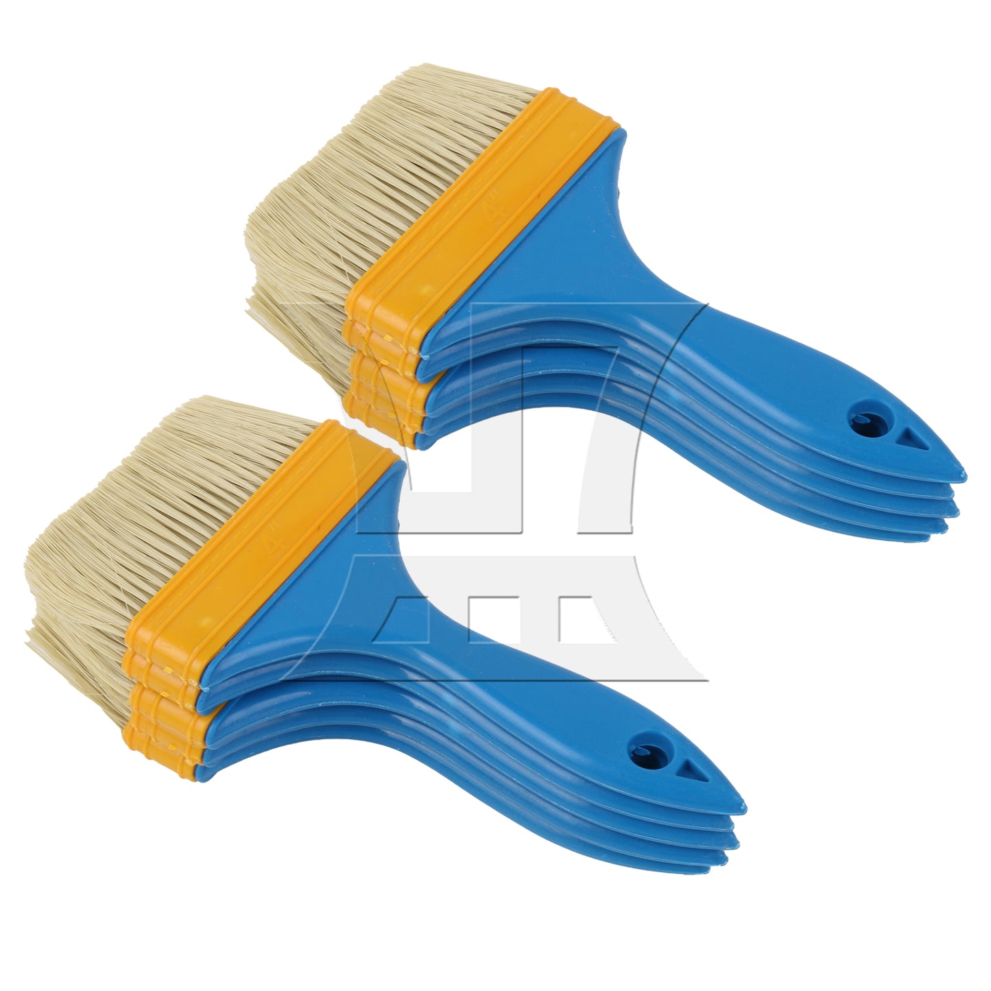 BQLZR Flat Paint Brush w/ Plastic Handle for Professional Painter 4 Inch