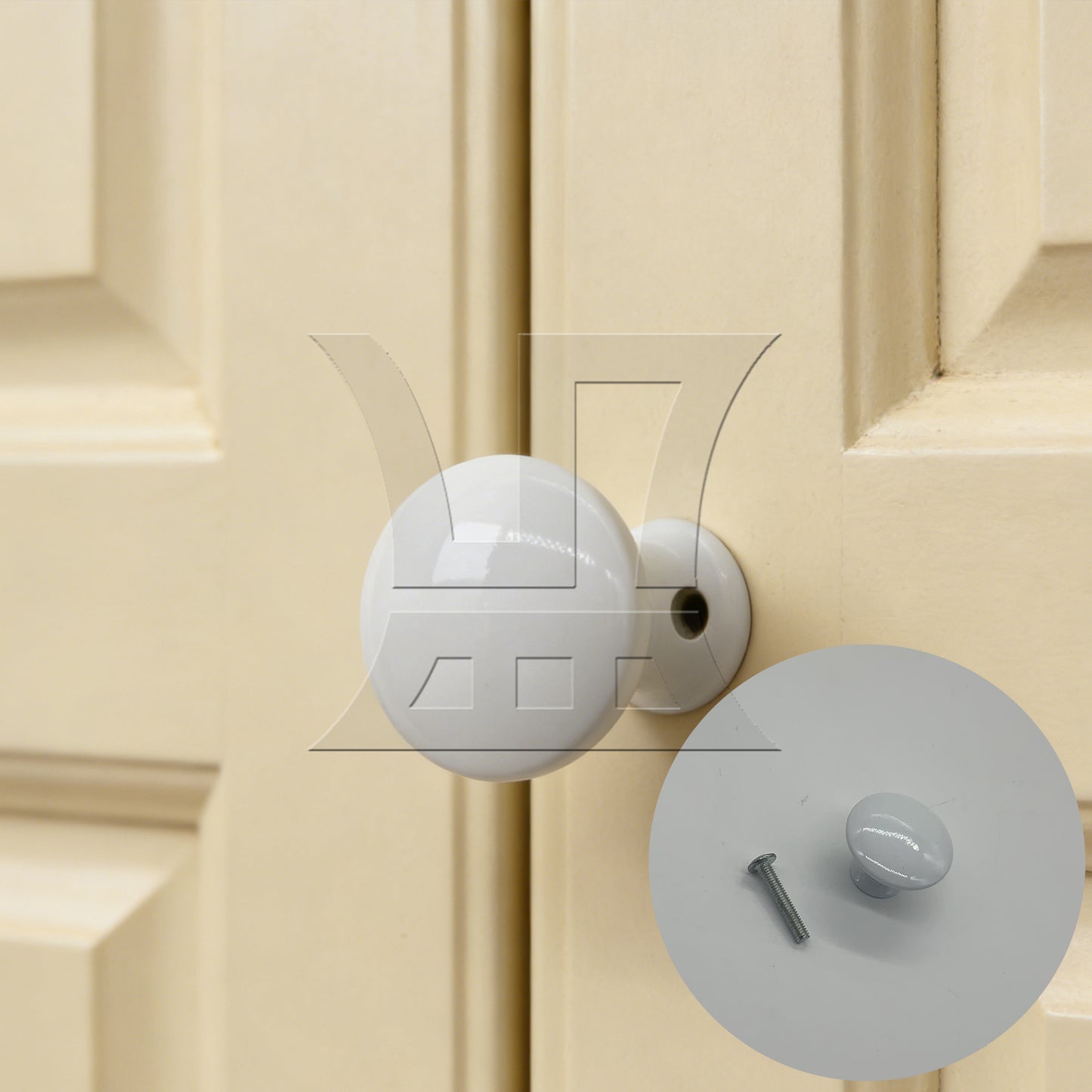BQLZR 12Pieces 30mm Dia Cupboard Handles Knobs for Bathroom White Stainless Steel