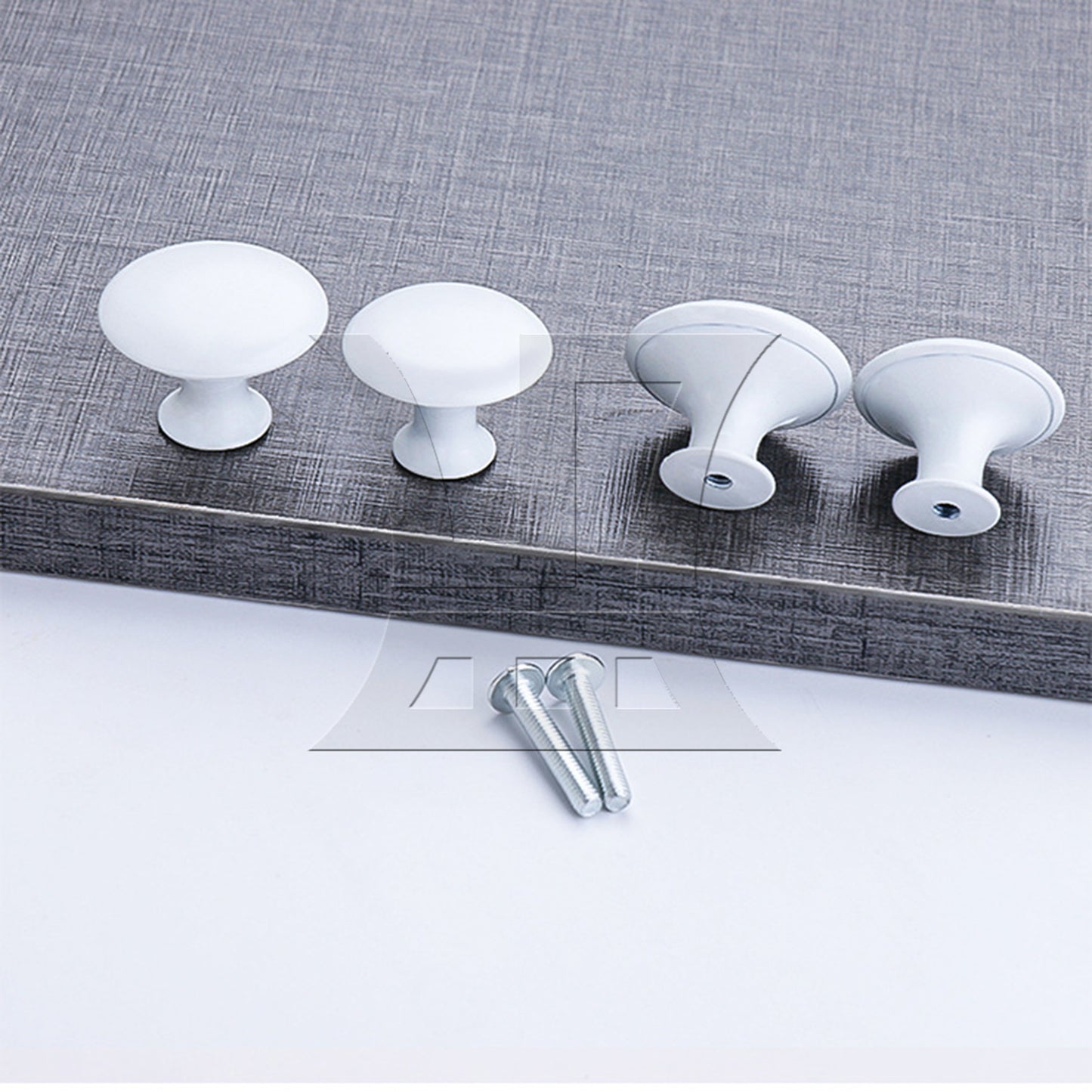 BQLZR 12Pieces 30mm Dia Cupboard Handles Knobs for Bathroom White Stainless Steel