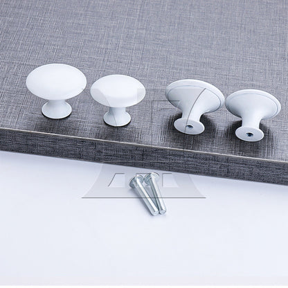 BQLZR 12Pieces 30mm Dia Cupboard Handles Knobs for Bathroom White Stainless Steel