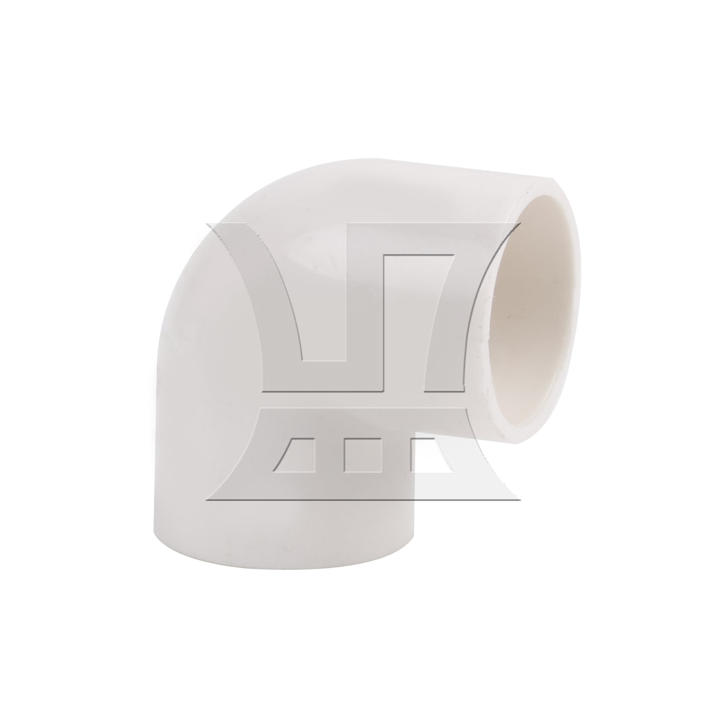 BQLZR 20 Pcs 2 Way Right Angle 3/4" Elbow Pipe Fitting White for Sprinkler System