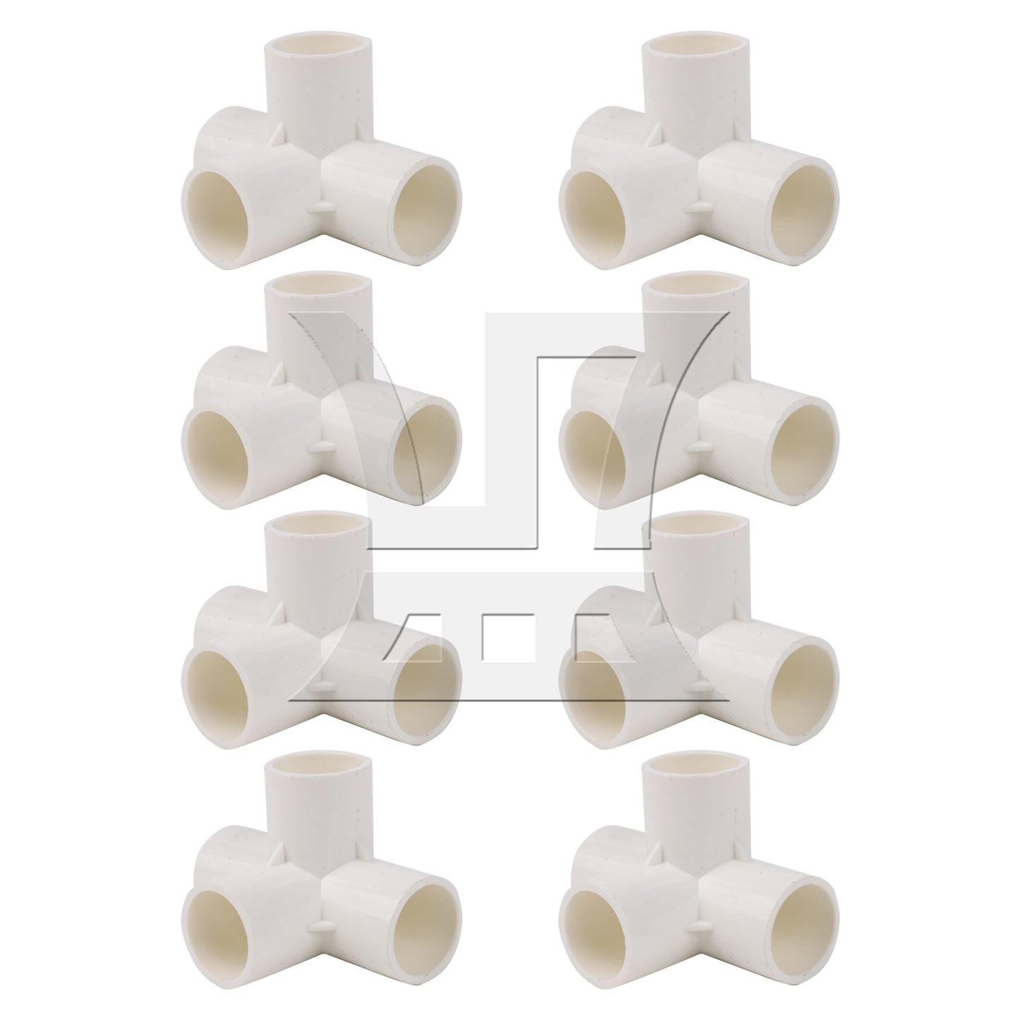 BQLZR 8 Pcs Elbow Connector 4 Way Plastic 3/4" for Agricultural Irrigation System