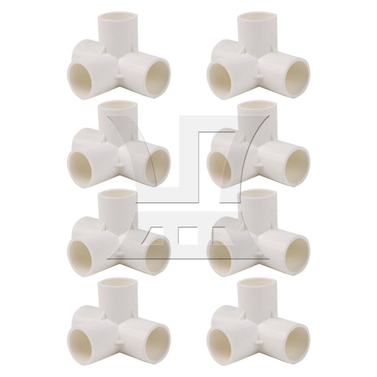 BQLZR 8 Pcs Elbow Connector 4 Way Plastic 3/4" for Agricultural Irrigation System
