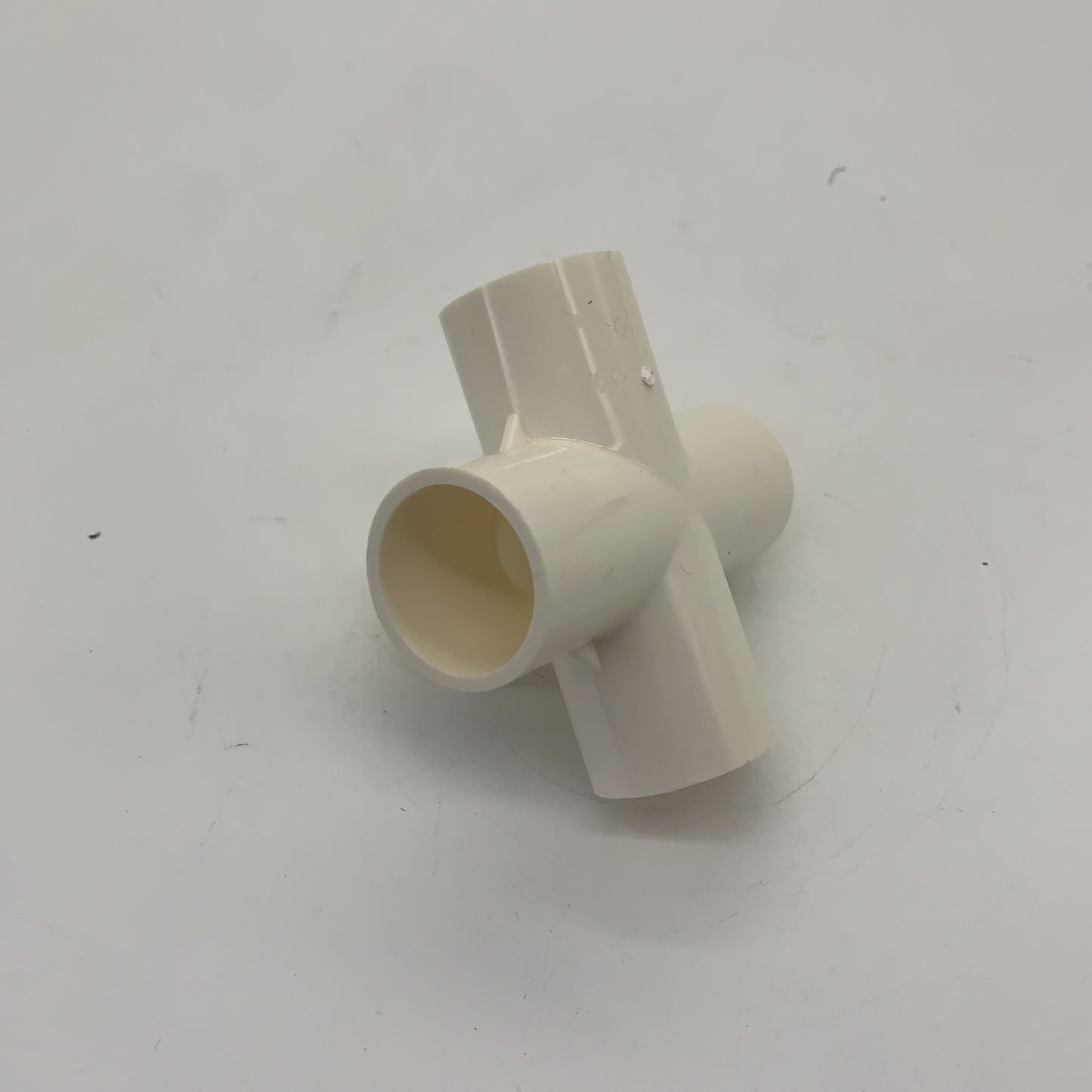 BQLZR 5 Way Elbow Fittings 3/4 Inch White for DIY Furniture Pipe Connecters