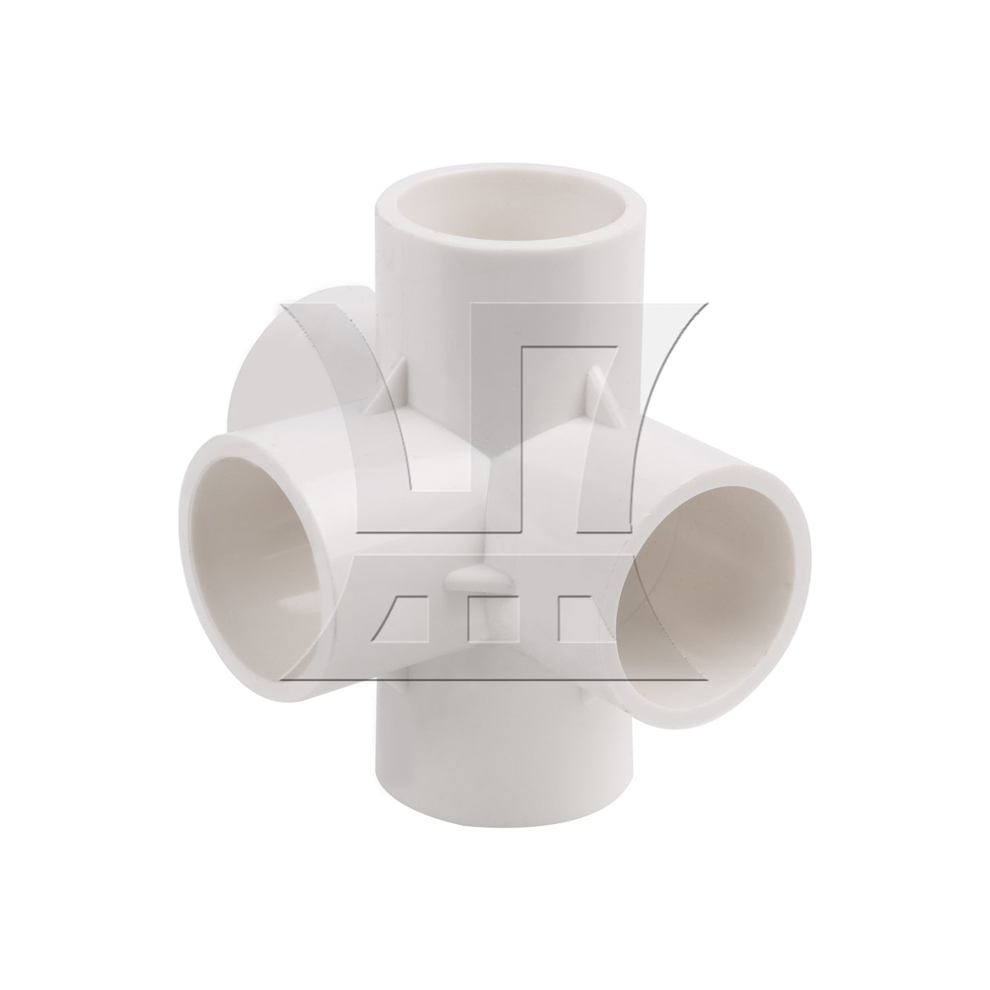 BQLZR 4Pieces Plastic 5 Way Elbow Fittings 1 Inch for DIY Garden Support Structure