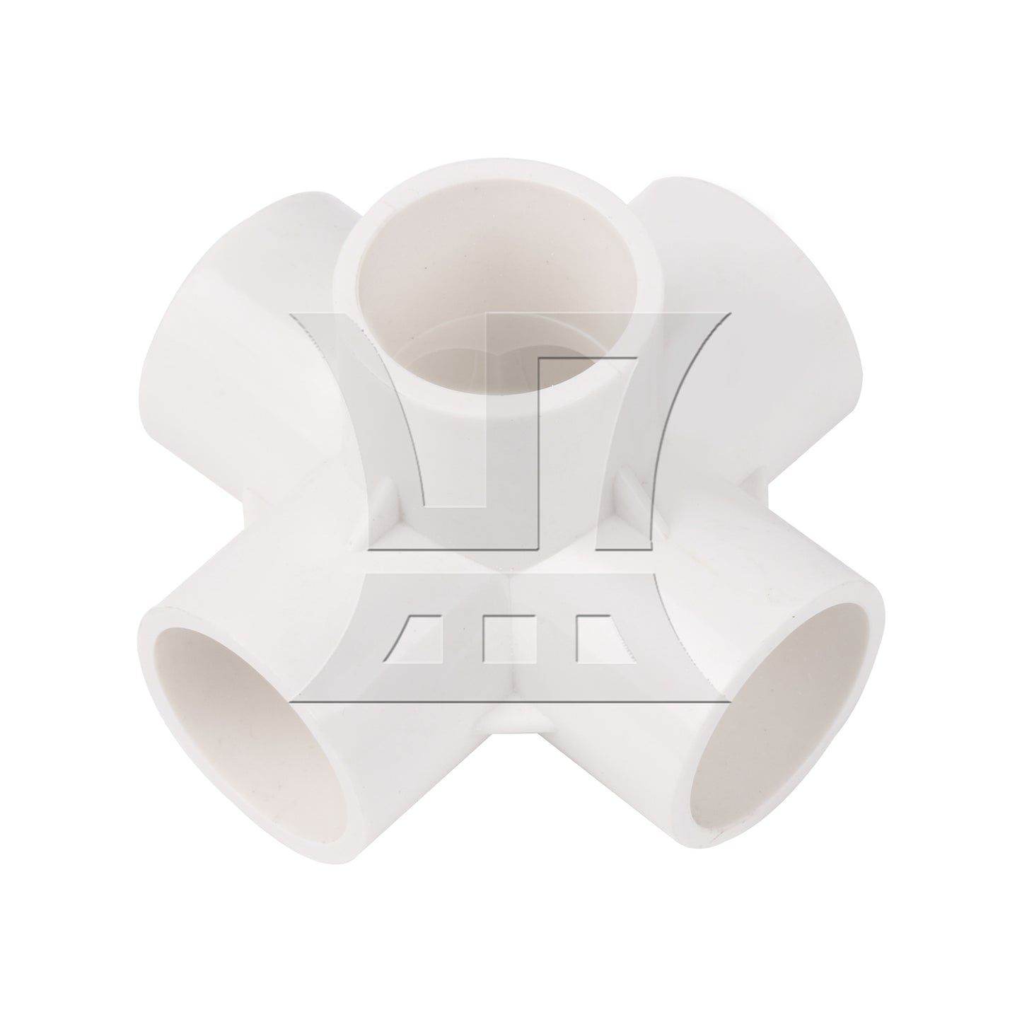 BQLZR 4Pieces Plastic 5 Way Elbow Fittings 1 Inch for DIY Garden Support Structure