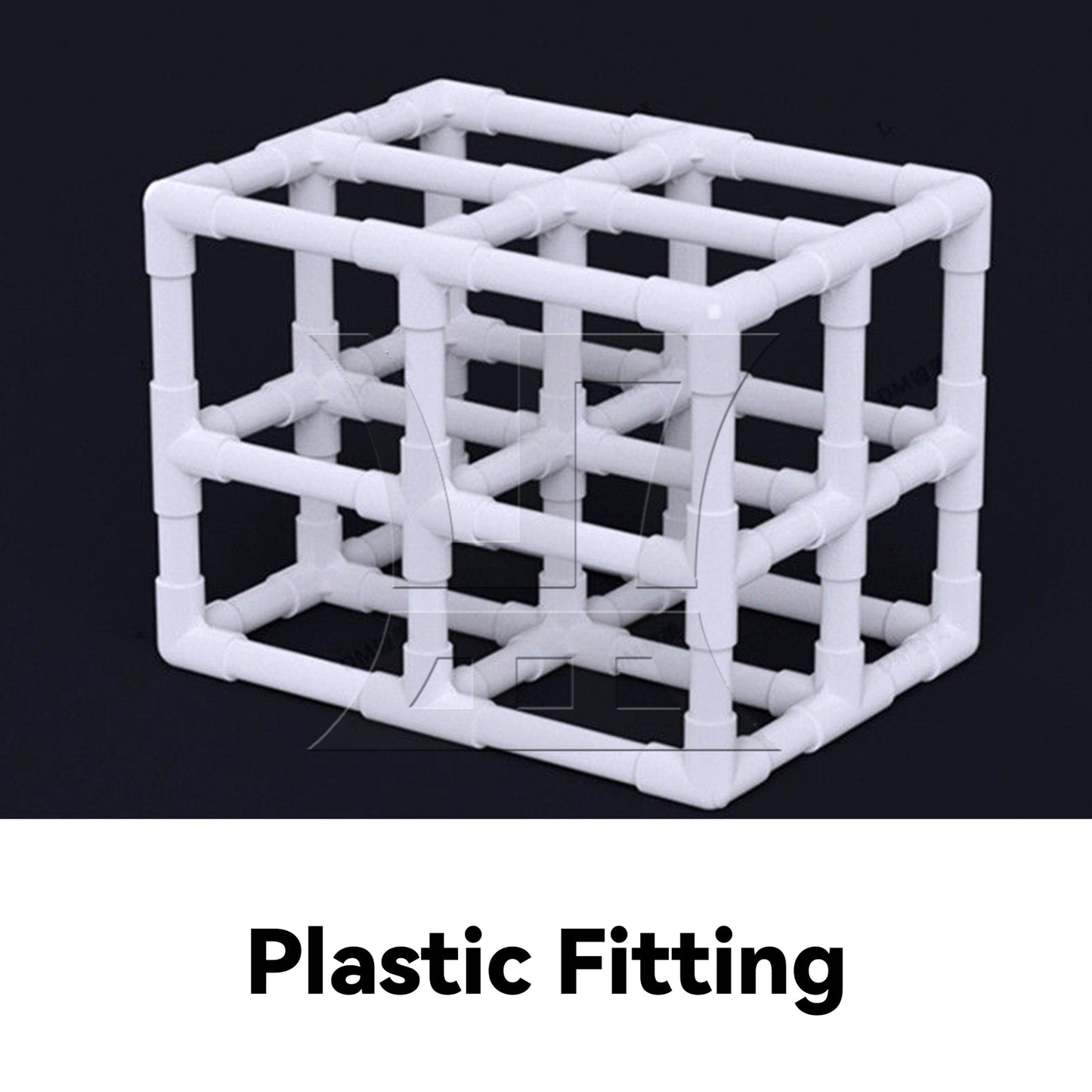 BQLZR 4Pieces Plastic 5 Way Elbow Fittings 1 Inch for DIY Garden Support Structure