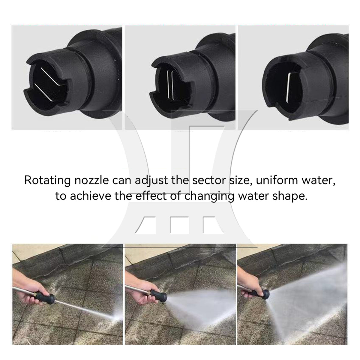 BQLZR 2Pieces Turbo Pressure Washer Nozzle 360 Degree w/ 1/4 Inch Quick Connector