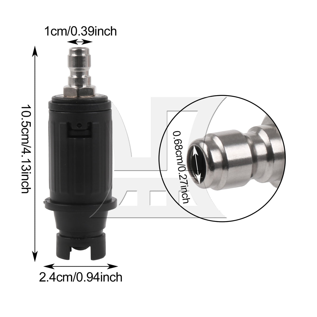 BQLZR 2Pieces Turbo Pressure Washer Nozzle 360 Degree w/ 1/4 Inch Quick Connector