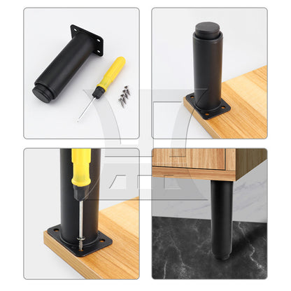 BQLZR 4Pieces Adjustable Height Bed Supports Legs Replacement 4.72" to 8.66" Black