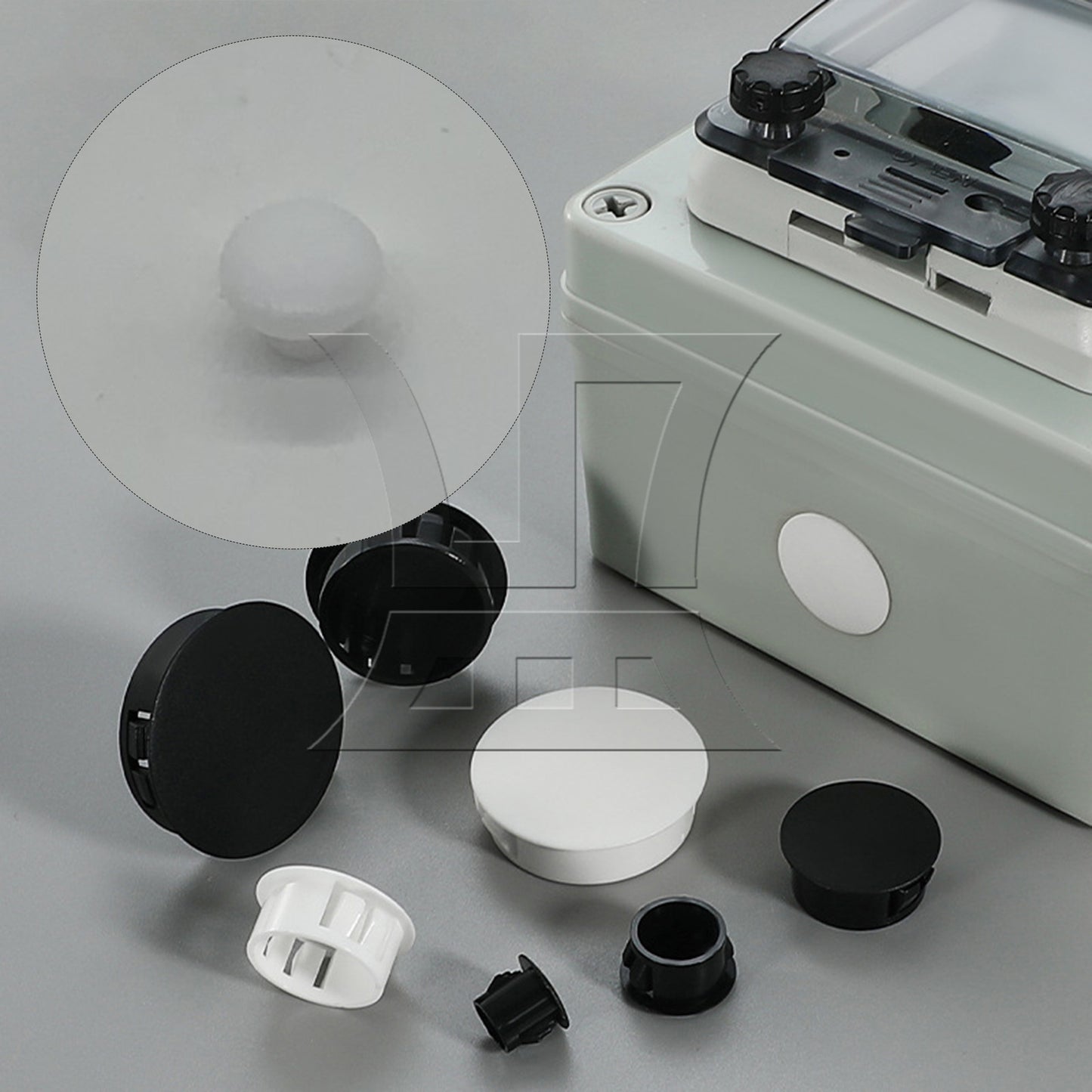 BQLZR 500Pieces Round Plug Furniture Hole Decorative Cover 0.18 Inch Diameter White