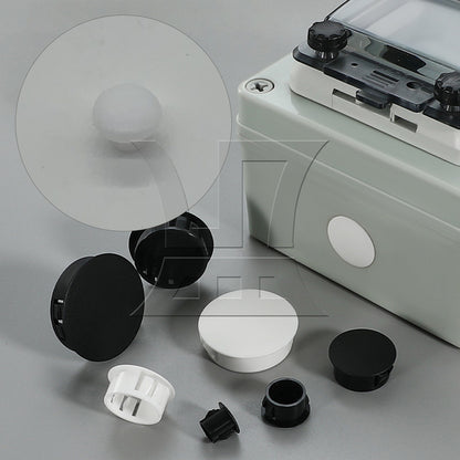 BQLZR 500Pieces Round Plug Furniture Hole Decorative Cover 0.18 Inch Diameter White