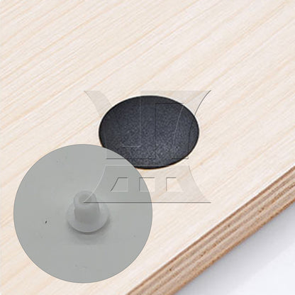 BQLZR 500Pieces Round Plug Furniture Hole Decorative Cover 0.18 Inch Diameter White