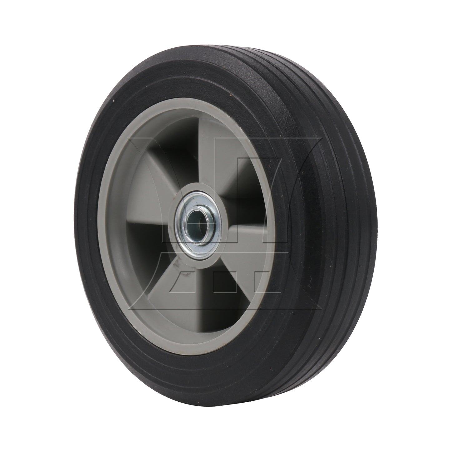 BQLZR Lawn Mower Rubber Tire Wheel Solid 8 Inches Diameter 132.27 LBS Load-bearing