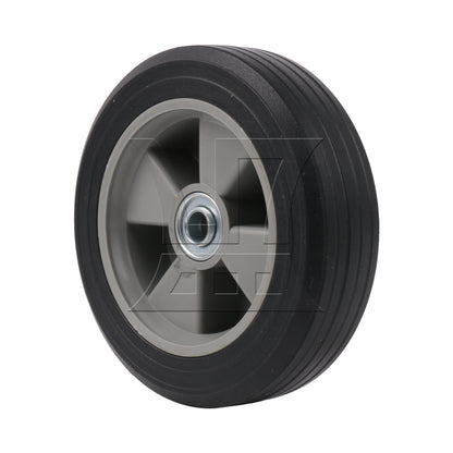 BQLZR Lawn Mower Rubber Tire Wheel Solid 8 Inches Diameter 132.27 LBS Load-bearing