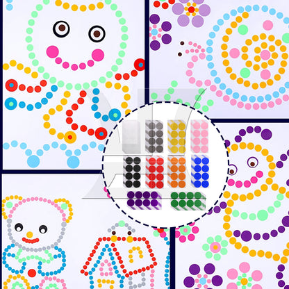 BQLZR 400Pieces Multicolor Round Circle Coding Label Stickers Set 2 Inch Diameter