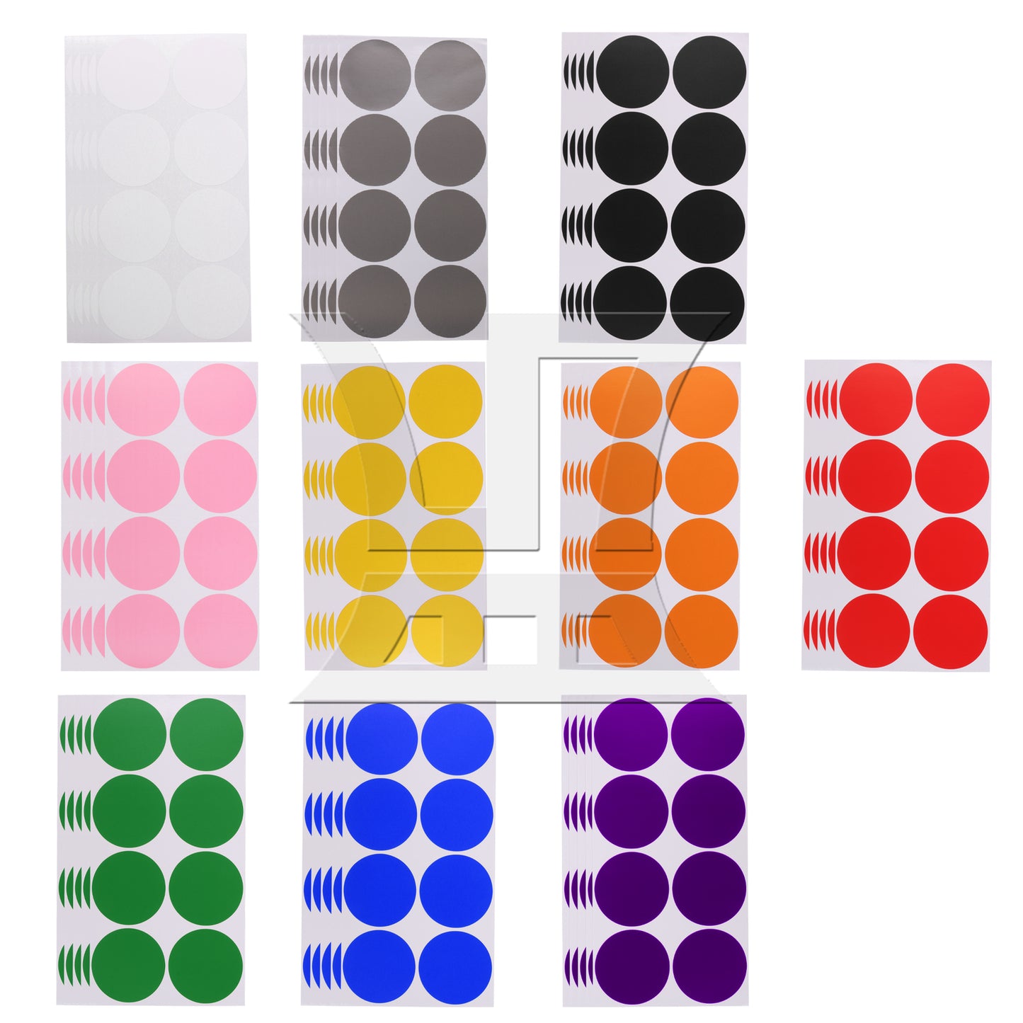 BQLZR 400Pieces Multicolor Round Circle Coding Label Stickers Set 2 Inch Diameter